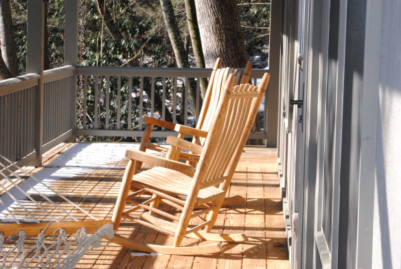 There were no takers for the rocking chairs that day.
