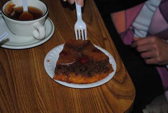 I think the owner said there were one dozen eggs in this cake.