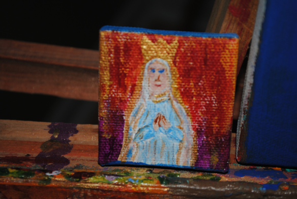 One of Ellen's tiny canvases.