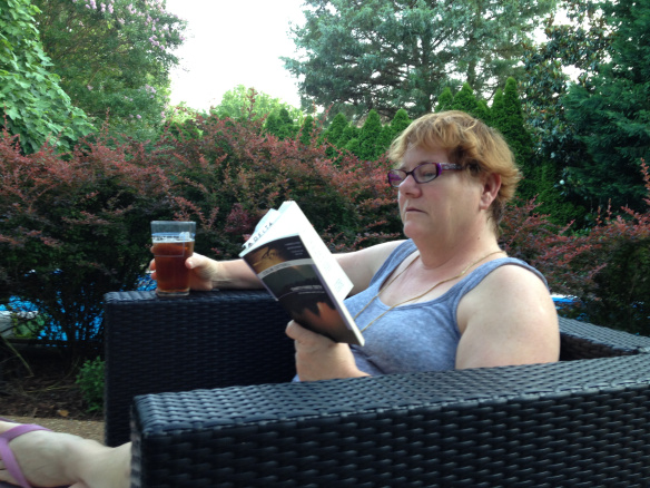 Our chef having some well deserved relaxation.