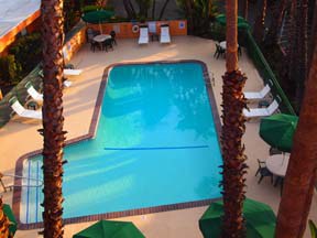 View from the second floor. Source: Saga Motor Hotel