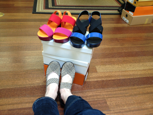 I was wearing the ones on the right.