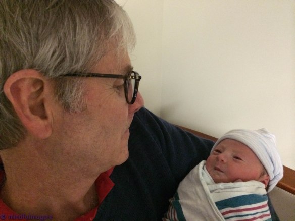 Grandaddy with his new sweetheart.