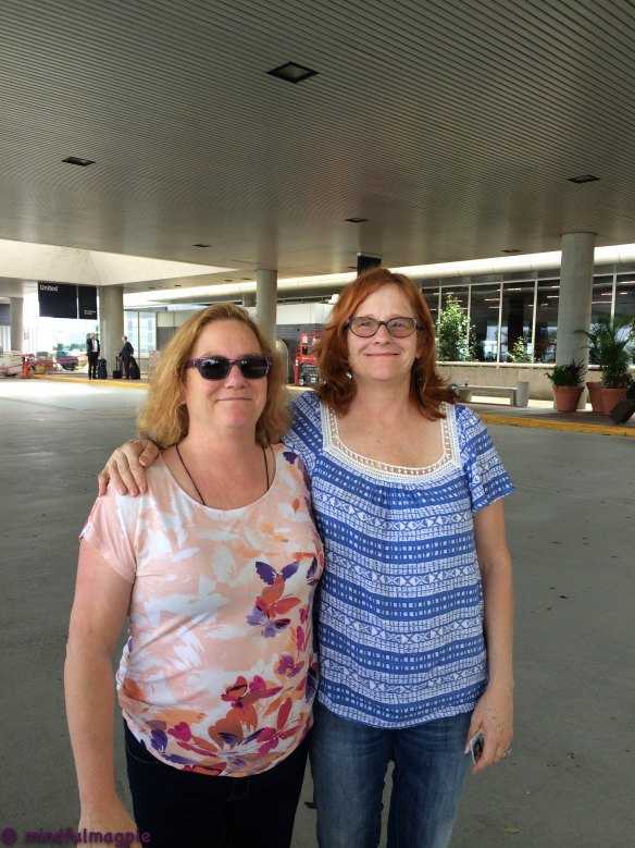 A sad goodbye at the airport.