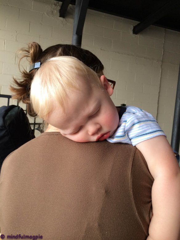 Dead asleep at the beer joint.