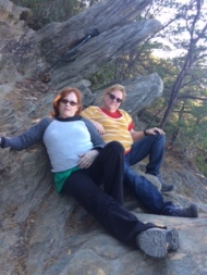 A couple of badasses at the top of Raven Knob